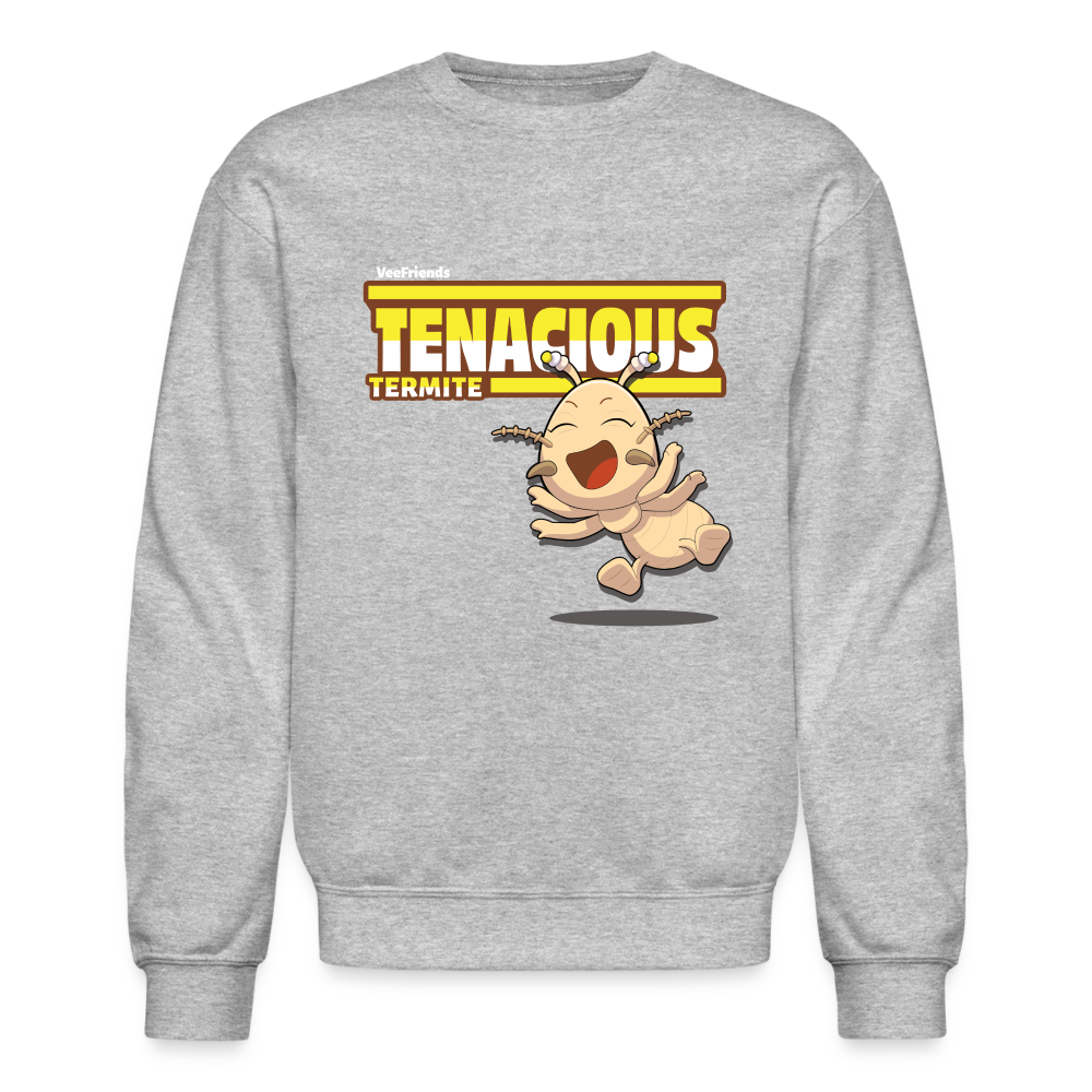 Tenacious Termite Character Comfort Adult Crewneck Sweatshirt - heather gray