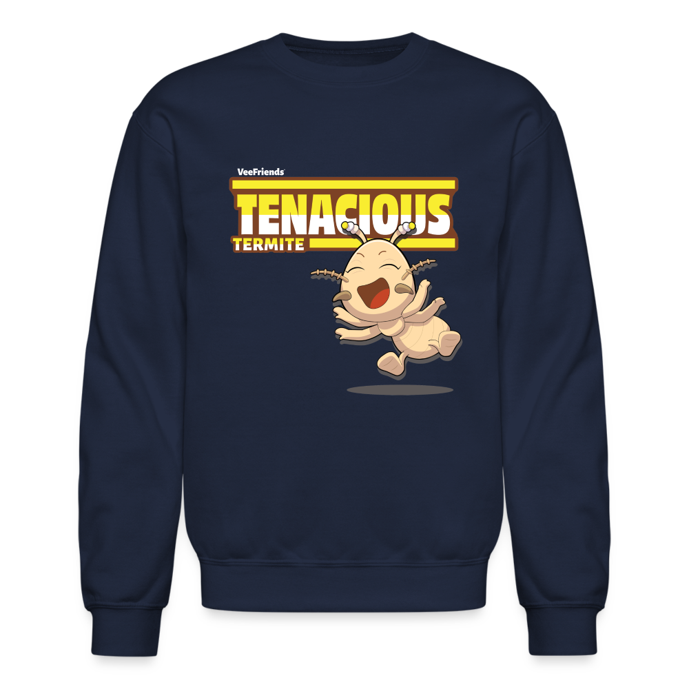 Tenacious Termite Character Comfort Adult Crewneck Sweatshirt - navy