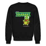 Tolerant Tortoise Character Comfort Adult Crewneck Sweatshirt - black