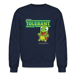 
            
                Load image into Gallery viewer, Tolerant Tortoise Character Comfort Adult Crewneck Sweatshirt - navy
            
        