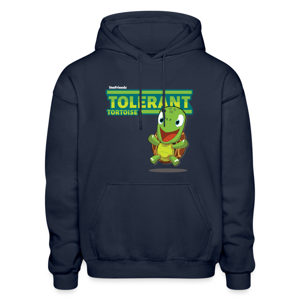 Tolerant Tortoise Character Comfort Adult Hoodie - navy