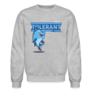 
            
                Load image into Gallery viewer, Tolerant Tuna Character Comfort Adult Crewneck Sweatshirt - heather gray
            
        