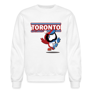 Toronto & St. Louis Character Comfort Adult Crewneck Sweatshirt - white