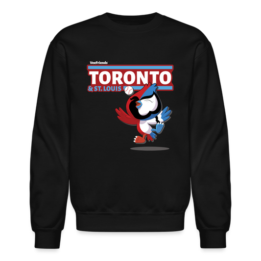 Toronto & St. Louis Character Comfort Adult Crewneck Sweatshirt - black