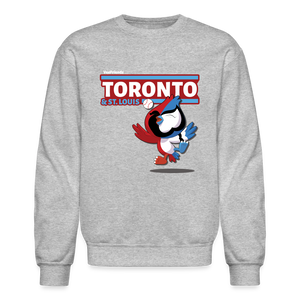 Toronto & St. Louis Character Comfort Adult Crewneck Sweatshirt - heather gray