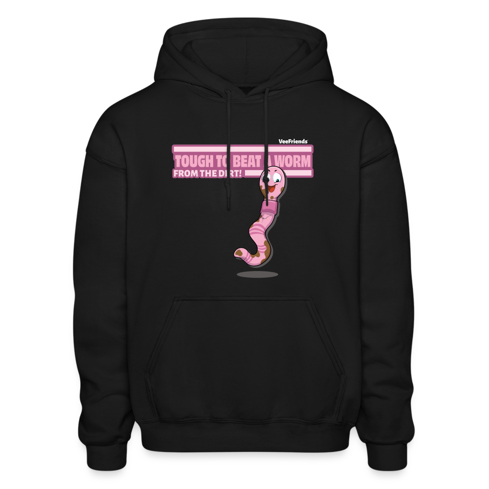 Tough To Beat A Worm From The Dirt! Character Comfort Adult Hoodie - black