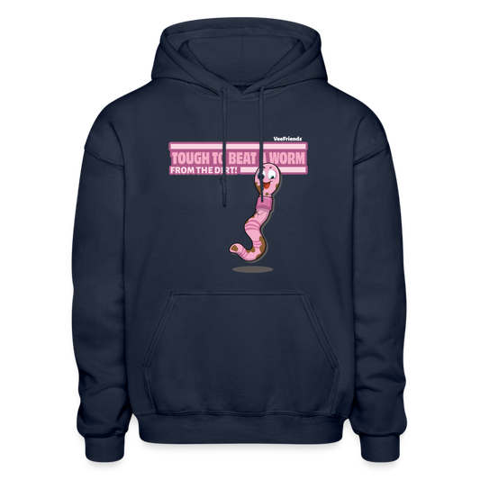 Tough To Beat A Worm From The Dirt! Character Comfort Adult Hoodie - navy