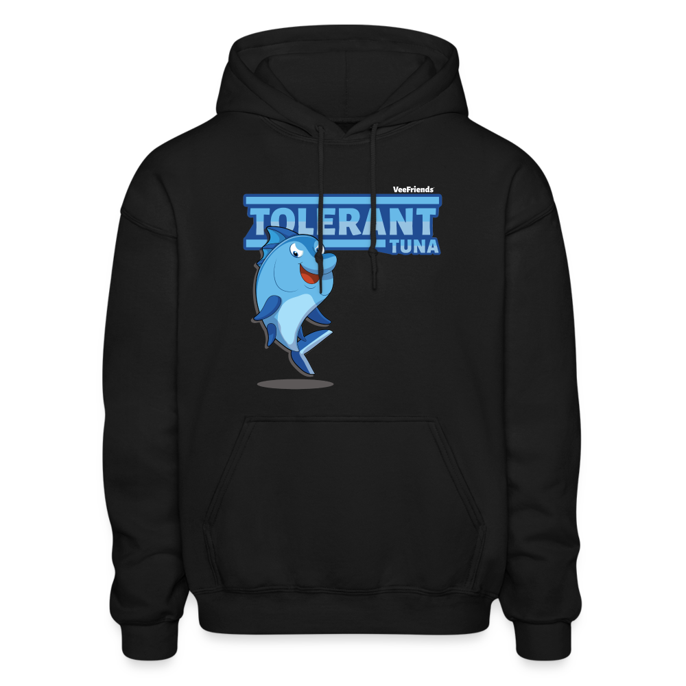 Tolerant Tuna Character Comfort Adult Hoodie - black