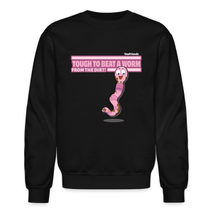Tough To Beat A Worm From The Dirt! Character Comfort Adult Crewneck Sweatshirt - black