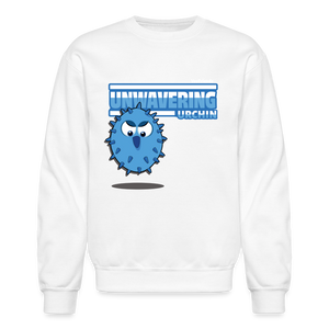 Unwavering Urchin Character Comfort Adult Crewneck Sweatshirt - white