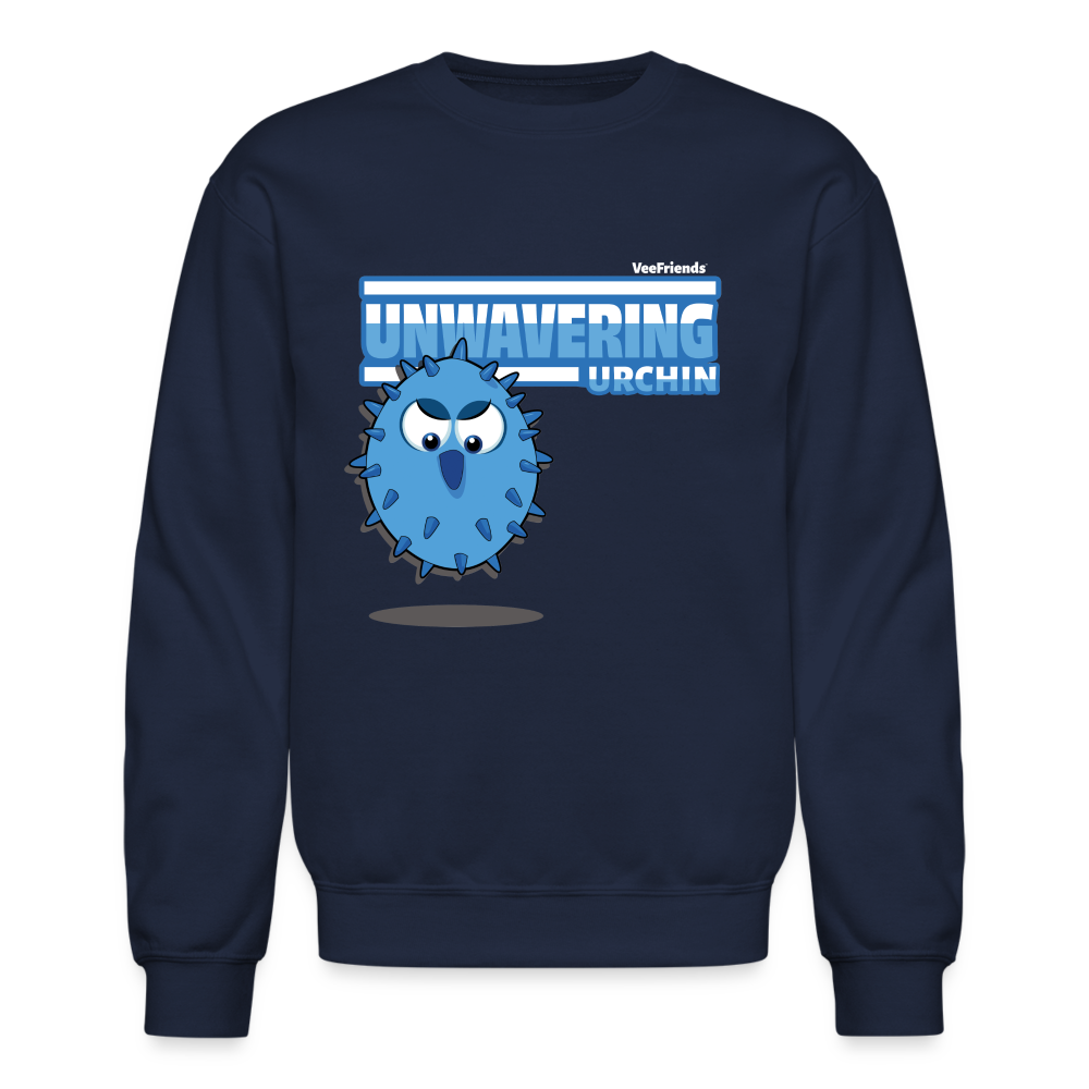 Unwavering Urchin Character Comfort Adult Crewneck Sweatshirt - navy