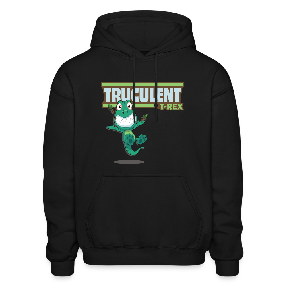 Truculent T-Rex Character Comfort Adult Hoodie - black