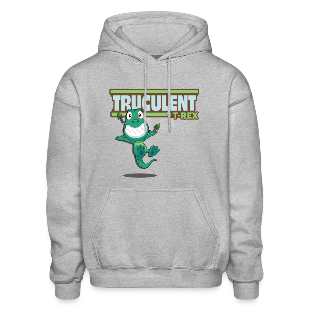 Truculent T-Rex Character Comfort Adult Hoodie - heather gray