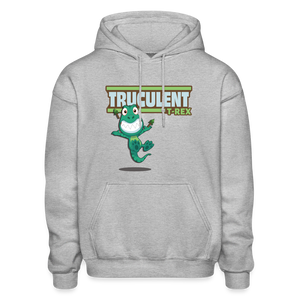 
            
                Load image into Gallery viewer, Truculent T-Rex Character Comfort Adult Hoodie - heather gray
            
        
