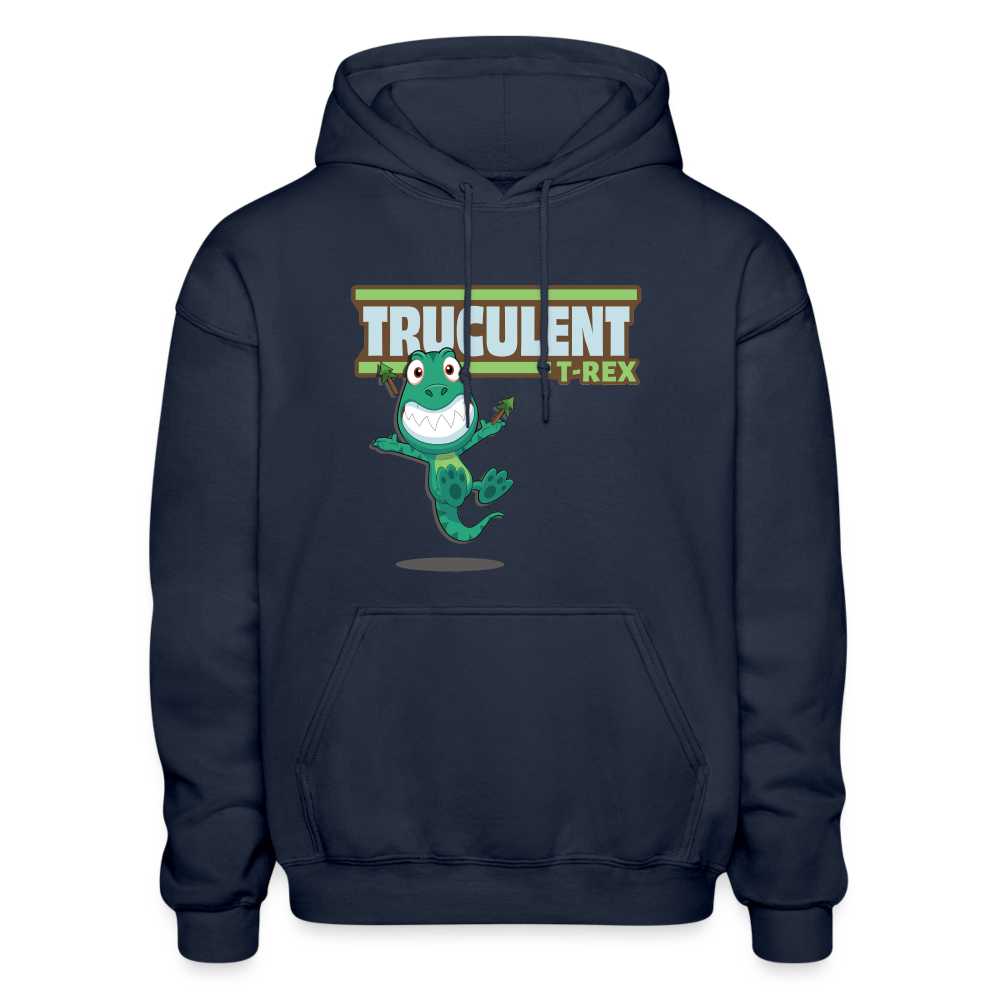 Truculent T-Rex Character Comfort Adult Hoodie - navy