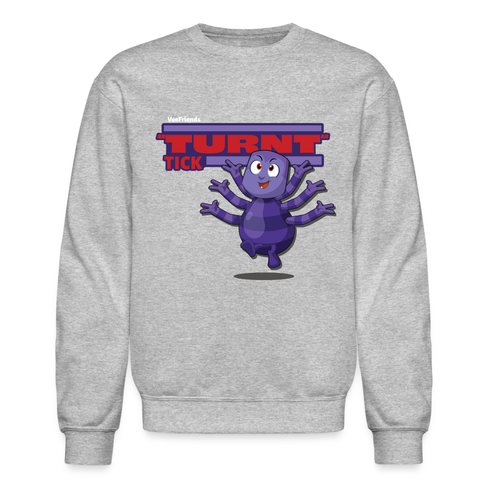 "Turnt" Tick Character Comfort Adult Crewneck Sweatshirt - heather gray