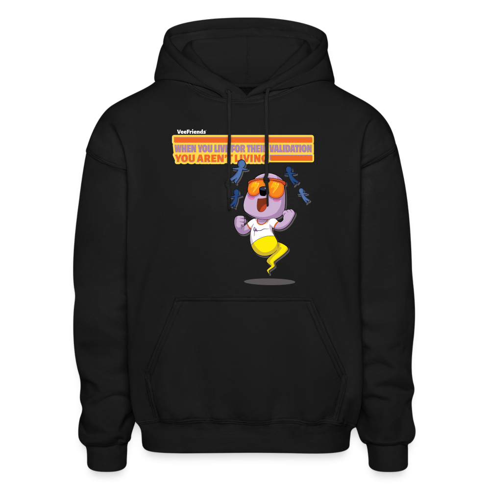 
            
                Load image into Gallery viewer, When You Live For Their Validation You Aren’t Living Character Comfort Adult Hoodie - black
            
        