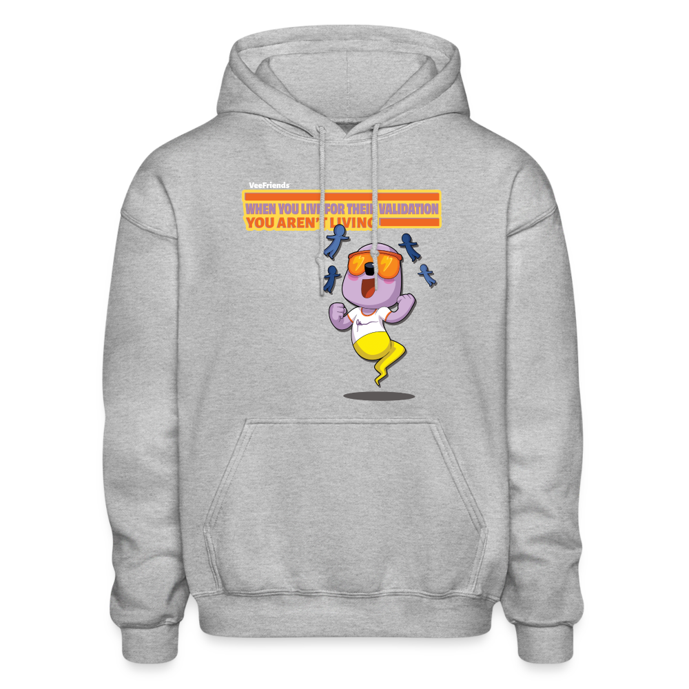 
            
                Load image into Gallery viewer, When You Live For Their Validation You Aren’t Living Character Comfort Adult Hoodie - heather gray
            
        