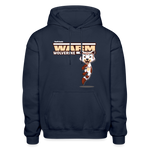 Warm Wolverine Character Comfort Adult Hoodie - navy