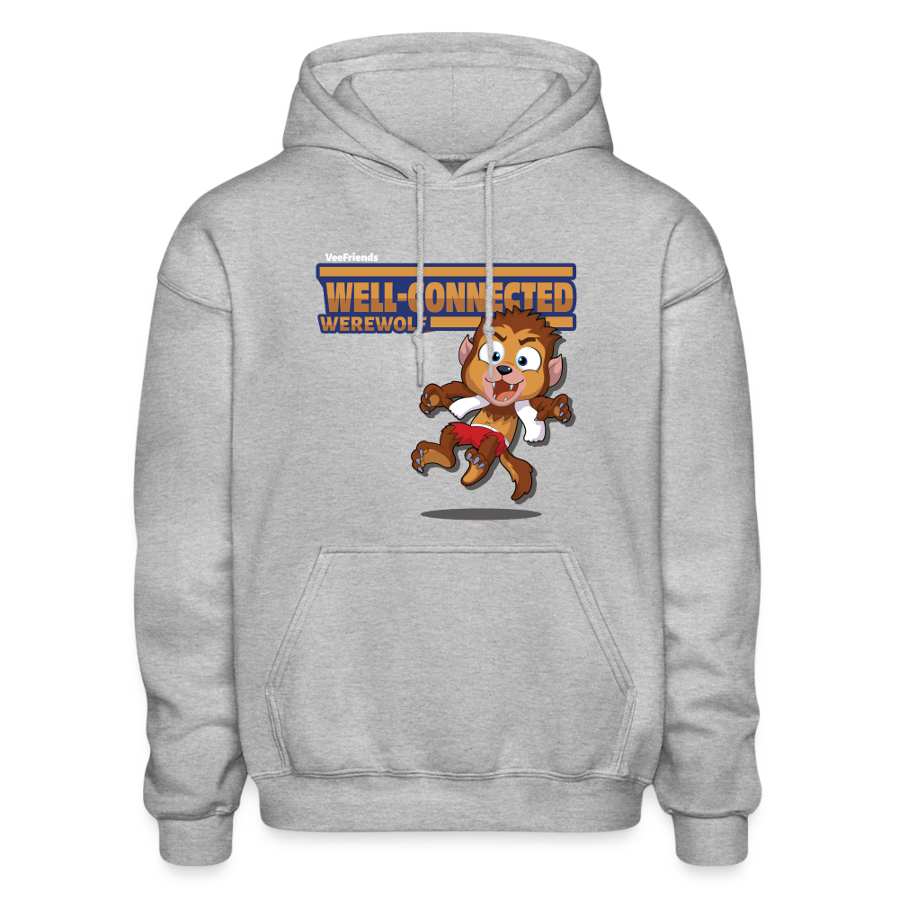 Well-Connected Werewolf Character Comfort Adult Hoodie - heather gray