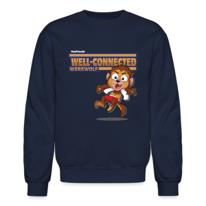 
            
                Load image into Gallery viewer, Well-Connected Werewolf Character Comfort Adult Crewneck Sweatshirt - navy
            
        