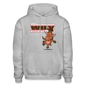 
            
                Load image into Gallery viewer, Wily Wild Boar Character Comfort Adult Hoodie - heather gray
            
        
