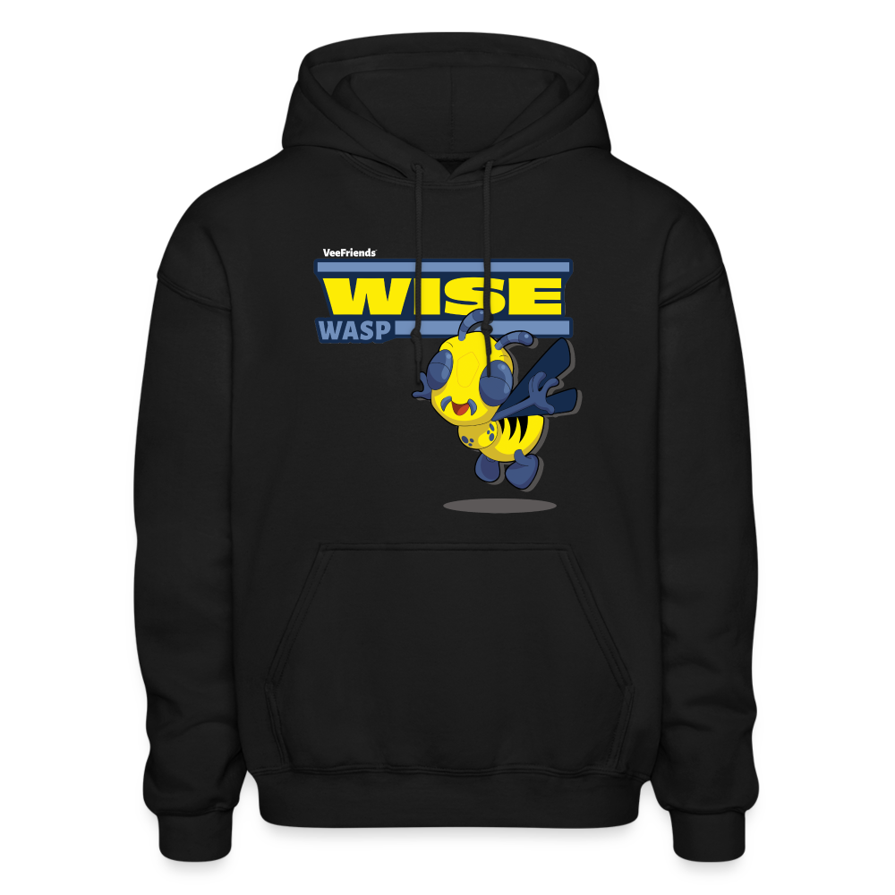 Wise Wasp Character Comfort Adult Hoodie - black
