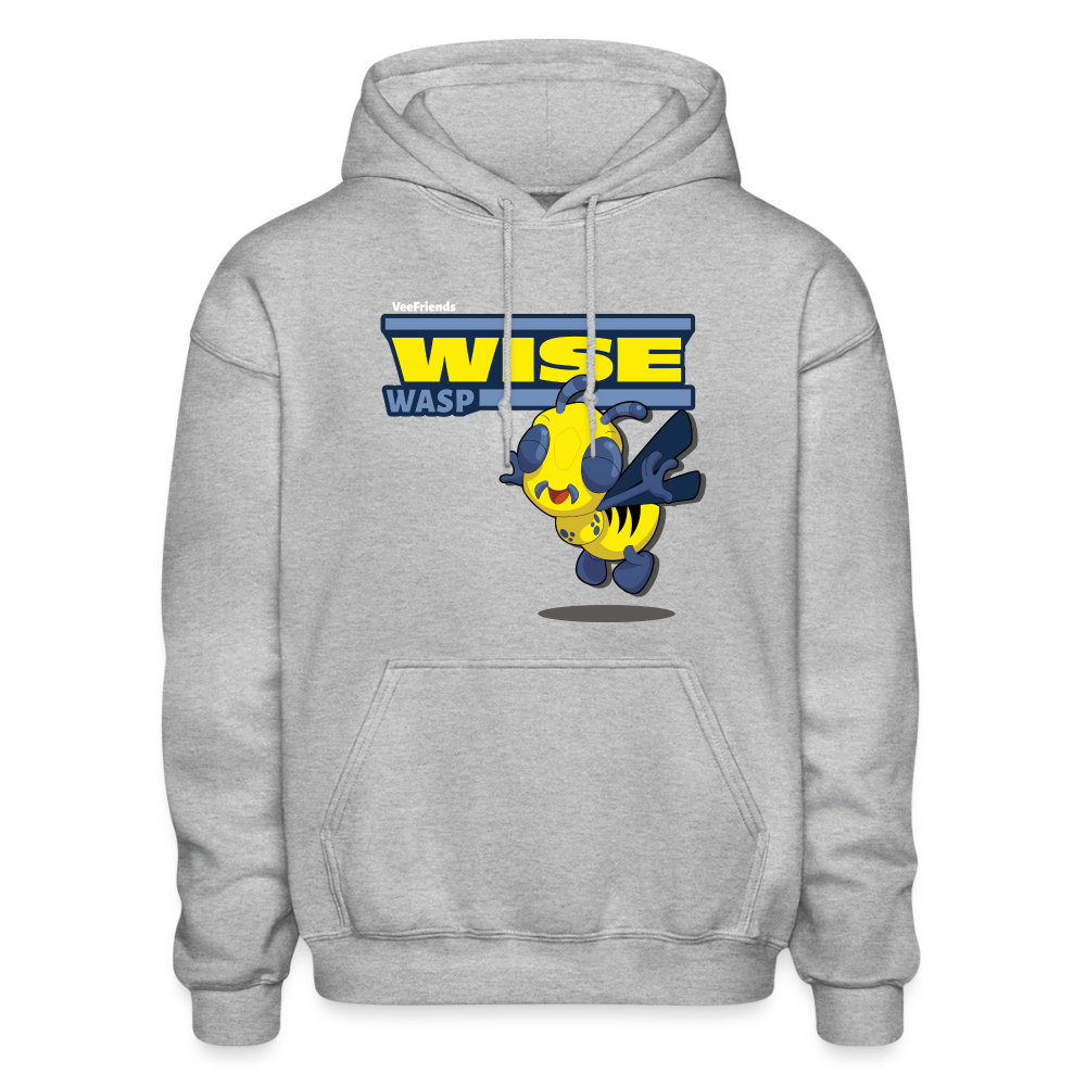 Wise Wasp Character Comfort Adult Hoodie - heather gray