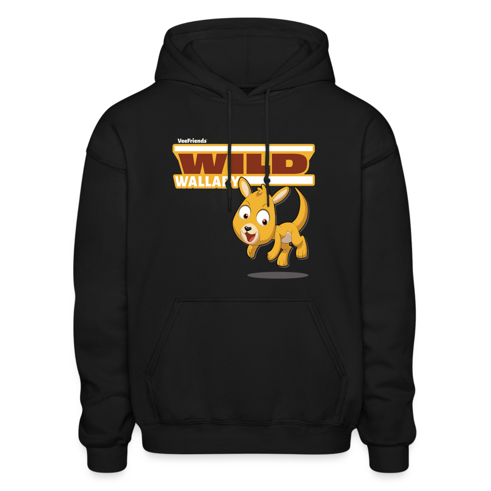 Wild Wallaby Character Comfort Adult Hoodie - black