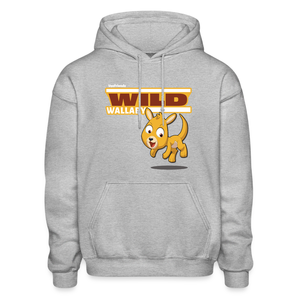 Wild Wallaby Character Comfort Adult Hoodie - heather gray