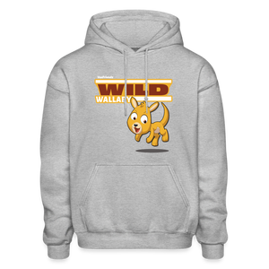 Wild Wallaby Character Comfort Adult Hoodie - heather gray