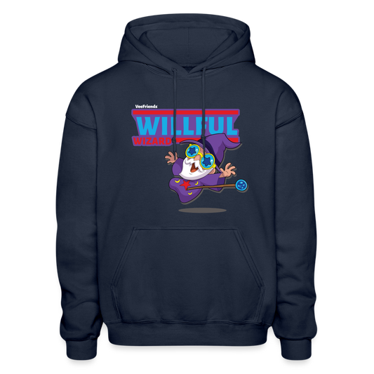 Willful Wizard Character Comfort Adult Hoodie - navy