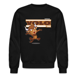 Yolo Yak Character Comfort Adult Crewneck Sweatshirt - black