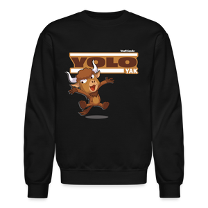 
            
                Load image into Gallery viewer, Yolo Yak Character Comfort Adult Crewneck Sweatshirt - black
            
        