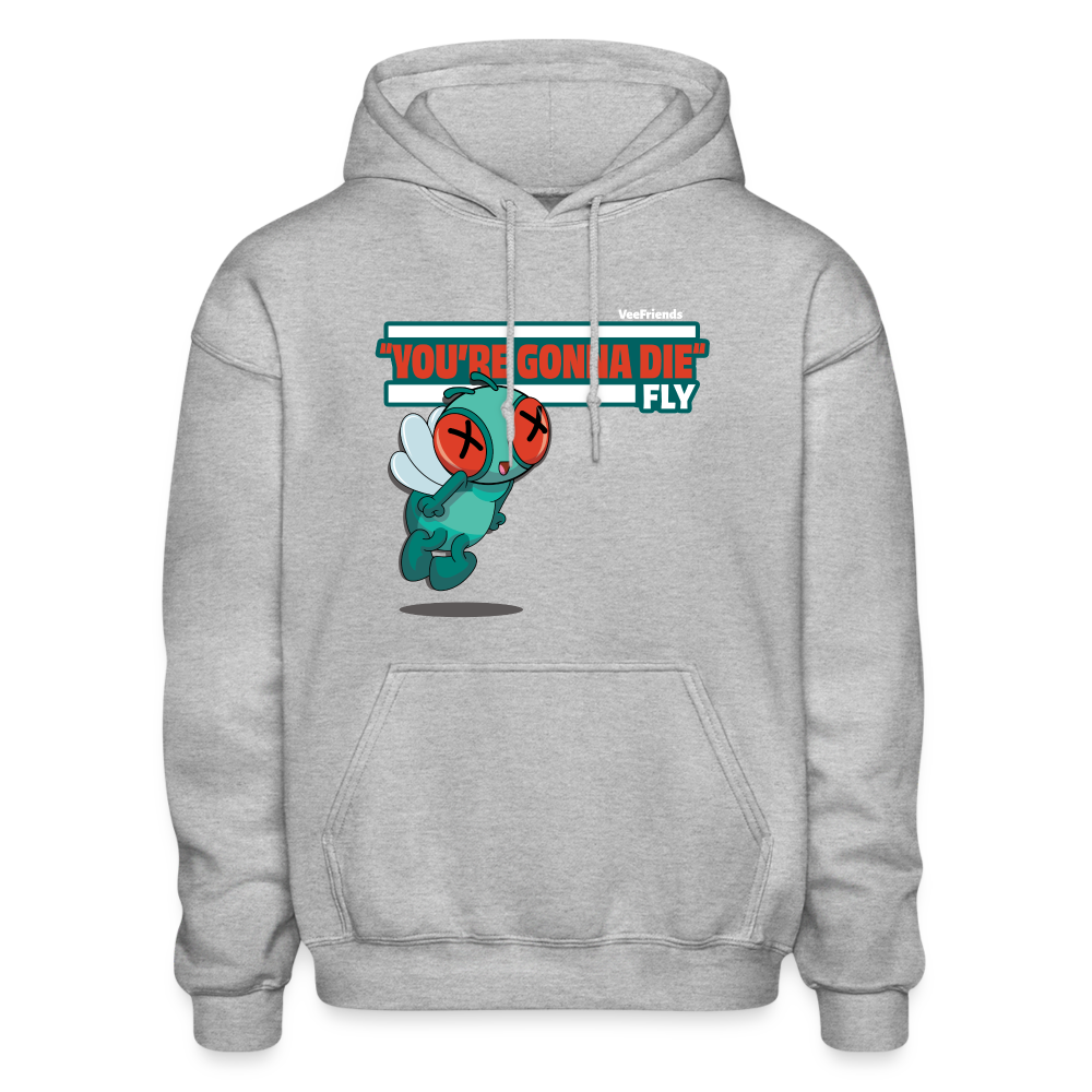"You’re Gonna Die" Fly Character Comfort Adult Hoodie - heather gray