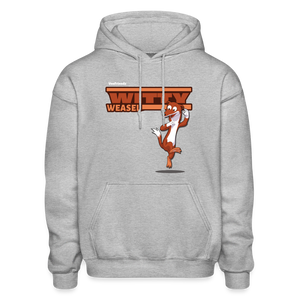 Witty Weasel Character Comfort Adult Hoodie - heather gray