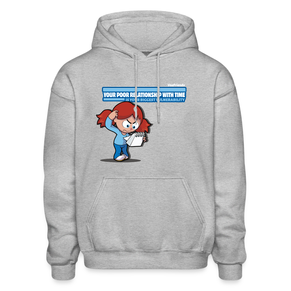
            
                Load image into Gallery viewer, Your Poor Relationship With Time Is Your Biggest Vulnerability Character Comfort Adult Hoodie - heather gray
            
        