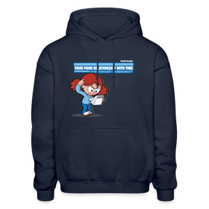 
            
                Load image into Gallery viewer, Your Poor Relationship With Time Is Your Biggest Vulnerability Character Comfort Adult Hoodie - navy
            
        