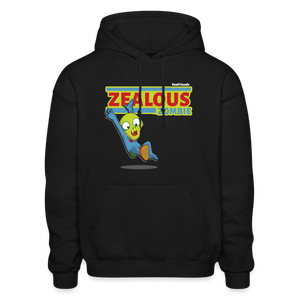 Zealous Zombie Character Comfort Adult Hoodie - black