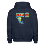 Zealous Zombie Character Comfort Adult Hoodie - navy