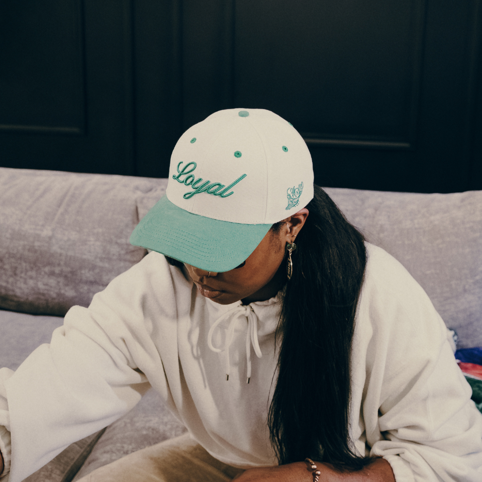 "Loyal" Lobster Cap in Spotlight White with Kelly Green - Sold Out