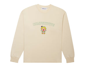 
            
                Load image into Gallery viewer, Competitive Clown Long Sleeve Tee Cream
            
        